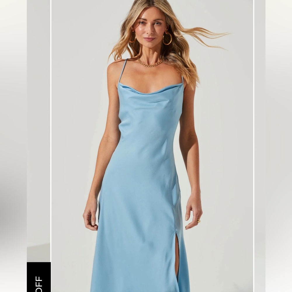 Gaia Midi Dress - SKY BLUE, MEDIUM
